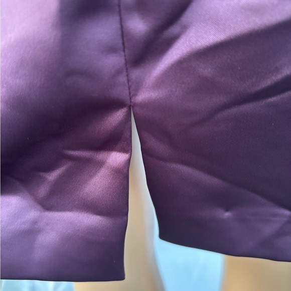 David's Bridal Asymmetrical Plum Dress - Picture 6 of 15
